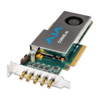 AJA Corvid 44 scheda PCIe a 4 canali, staffa bassa, dissipatore passivo, senza cavi