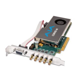 AJA Corvid 44 scheda PCIe 2.0 a 4 canali indipendenti, 4K, staffa alta, 5 cavi inclusi