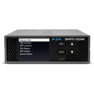AJA DANTE-12GAM dual video channel upgrade perpetual license