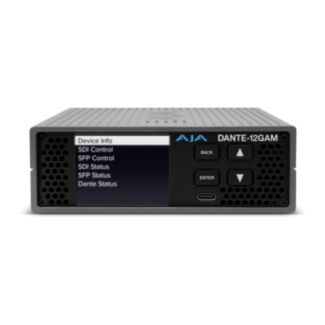 AJA DANTE-12GAM-R0 12G 32-Ch Dante Embedder/Disembedder (no SFP installed/ No Dual Video License)