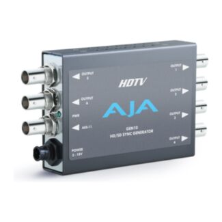AJA GEN10-R1 HD/SD Sync Generator, Simultaneous Blackburst & Tri-level, Outputs Assignable