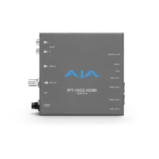 AJA IPT-10G2-HDMI encoder IP video e audio da HDMI a SMPTE ST 2110 con commutazione hitless