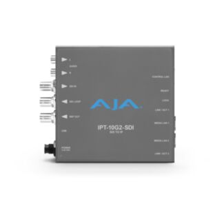 AJA IPT-10G2-SDI encoder IP video e audio da 3G-SDI a SMPTE ST 2110 con commutazione hitless