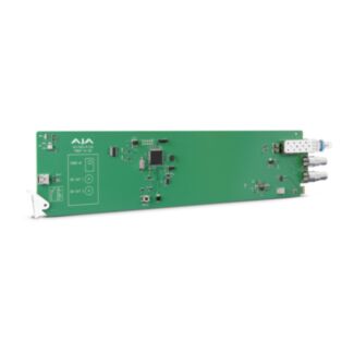 Aja Video Systems OG-FIDO-R-12G-S 1-Channel 12G-SDI/ST Single Mode ST Fiber Receiver, DashBoard Support