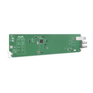 Aja Video Systems OG-FIDO-TR-12G 1-Channel 12G-SDI/LC Single Mode LC Fiber Transceiver, DashBoard Support