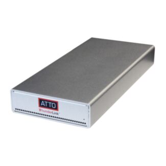 ATTO TLFC-3322-L00 Dual Thunderbolt 3/4 to Dual 32Gb Fibre Channel Adapter, LC Long Range Single Mode SFP+ (s) included