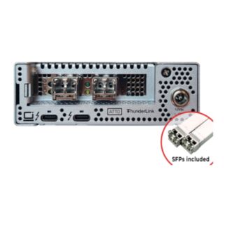 ATTO TLFC-5322-DE0 Thunderbolt 5 to 32Gb Fibre Channel with (2) SFP+ modules, Desktop, EMEA