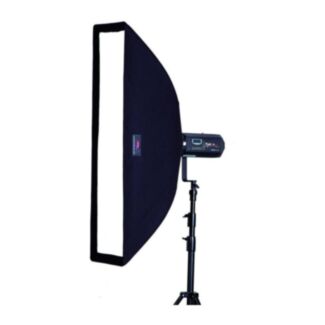 Aurora Softbox Strip arretrato 40x120 cm argento