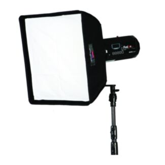 Aurora Softbox Square arretrato 80x80 cm argento