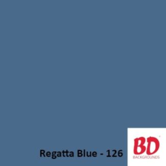 BD Background paper backdrop 1.36 x 11 m Regatta Blue 126