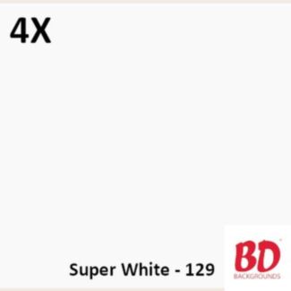 BD Background paper backdrop 2.72 x 11 m Super White 129 pack of 4 rolls