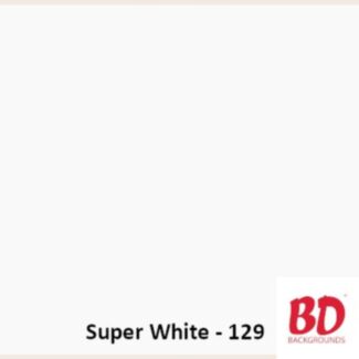 BD Background paper backdrop 1.36 x 11 m Super White 129
