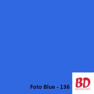 BD Background paper backdrop 1.36 x 11 m Foto Blue 136