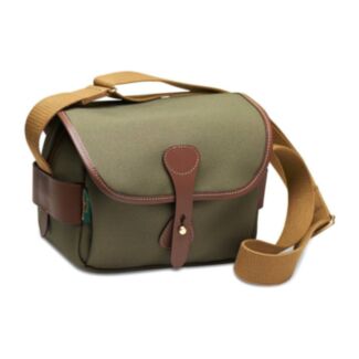 Billingham Borsa S2 FibreNyte Verde Salvia/Bordi Cuoio cioccolato