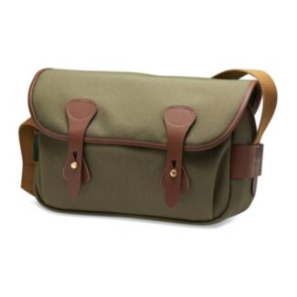 Billingham Borsa S3 FibreNyte Verde Salvia/Bordi Cuoio cioccolato