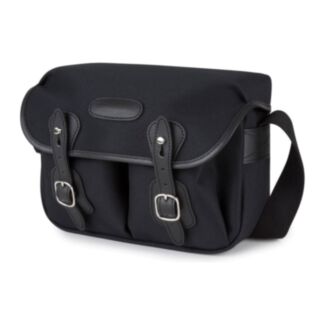 Billingham Borsa Hadley Small FibreNyte Nero/Bordi Cuoio nero + finiture nichel