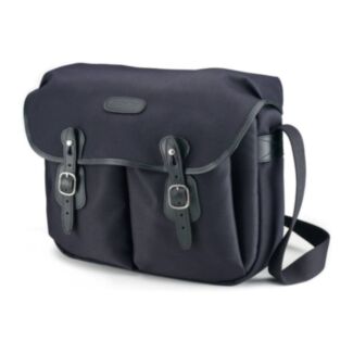 Billingham Borsa Hadley Large FibreNyte Nero/Bordi Cuoio nero + finiture nichel