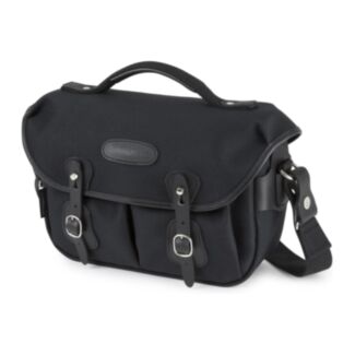 Billingham Borsa Hadley Small Pro FibreNyte Nero/Bordi Cuoio nero + finiture nichel