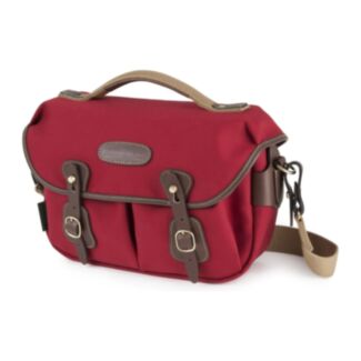 Billingham Borsa Hadley Small Pro Tela Burgundy/Bordi Cuoio cioccolato + finiture ottone