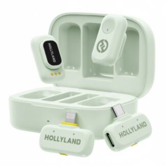 Hollyland LARK A1 Combo Mint Green wireless microphone system