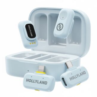 Hollyland LARK A1 Combo Sky Blue wireless microphone system