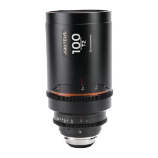 Laowa Proteus 2X 100mm T2 flare ambra, scala in piedi, anamorfico PL/EF