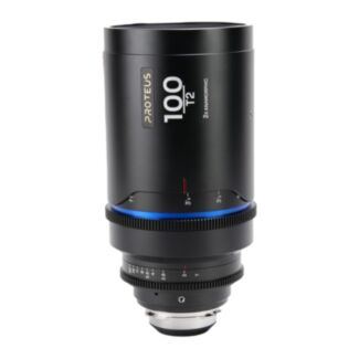 Laowa Proteus 2X 100mm T2 flare blu, scala in piedi, anamorfico PL/EF