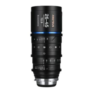 Laowa Proteus Zoom 2X 26-45mm T2.9 flare blu, scala metrica, anamorfico PL/EF