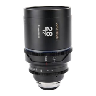 Laowa Proteus 2X 28mm T2 flare argento, scala in piedi, anamorfico PL/EF