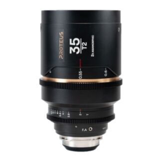 Laowa Proteus 2X 35mm T2 flare ambra, scala metrica, anamorfico PL/EF
