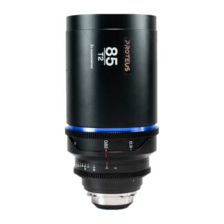 Laowa Proteus 2X 85mm T2 flare blu, scala metrica, anamorfico PL/EF