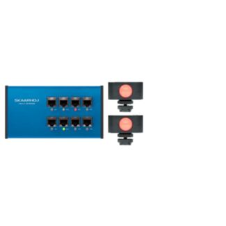 SKAARHOJ Tally Box + 2 Tally Lights tally system bundle