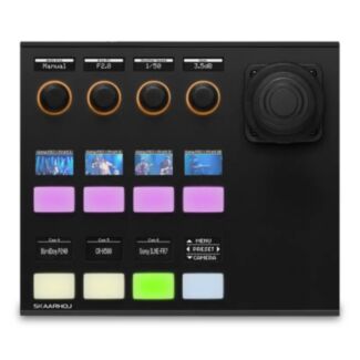 SKAARHOJ PTZ View Slim Black PTZ camera controller with color screens