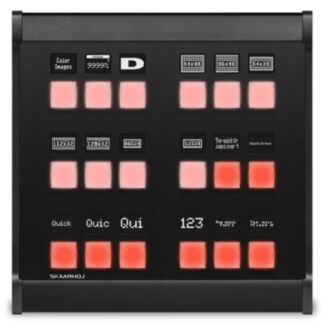 SKAARHOJ Quick Shot Pro Black desktop controller with NKK buttons
