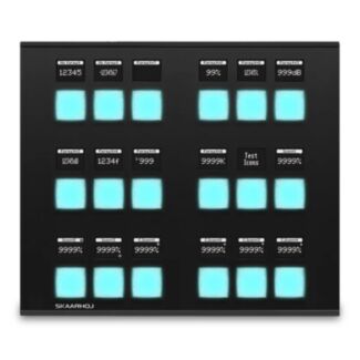 SKAARHOJ Quick Shot Pro Slim Black desktop controller with NKK buttons