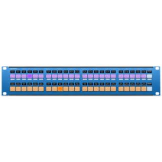 SKAARHOJ Rack Fly Duo 2U rack button panel with 48 buttons