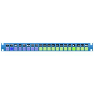 SKAARHOJ Rack Pro 1 1U rack panel with 20 NKK buttons