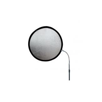 Aurora Reflective Panel diam. 60 cm silver/white with HSG rod