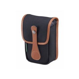 Billingham Pocket AVEA05 Black Canvas/Light Brown Leather Edges + Brass Trim
