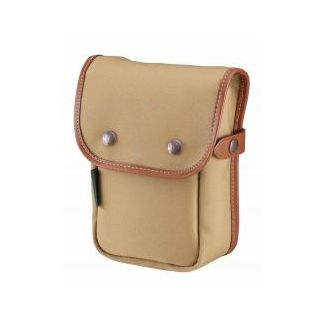 Billingham Delta Pocket Khaki Canvas/Tan Leather Edges + Brass Hardware