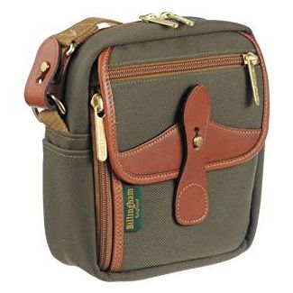 Billingham Pola Stowaway FibreNyte Sage Green/Chocolate Leather Trim