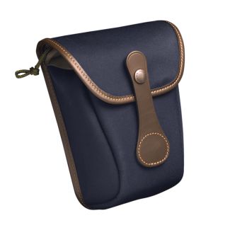 Billingham Pocket AVEA08 Navy Blue Canvas/Chocolate Leather Edges + Brass Finishing