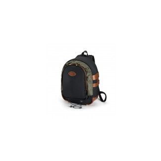 Billingham Rucksack 25 Canvas Black/Leather Trim Light Brown
