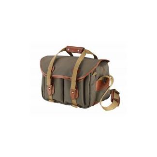 Billingham Bag 335 FibreNyte Sage Green/Light Brown Leather Trim + Brass Hardware