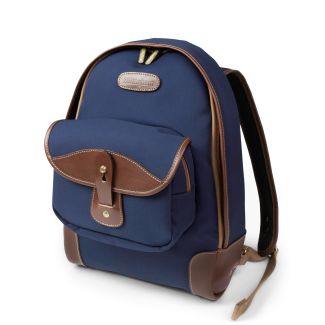 Billingham Rucksack 35 Navy Canvas/Chocolate Leather Trim
