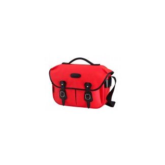 Billingham Hadley Pro Bag Neon Red Canvas/Black Leather Edges & Black Interior