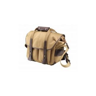 Billingham Bag 207 FibreNyte Khaki/Chocolate Leather Edges + Brass Trim