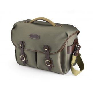 Billingham Hadley One FibreNyte Sage Green/Chocolate Leather Trim