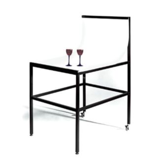 Cambo Small still-life table with perspex top cm90x70x80