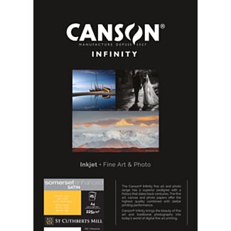 Canson Infinity Somerset Enhanced Satin White gr225 25xA4